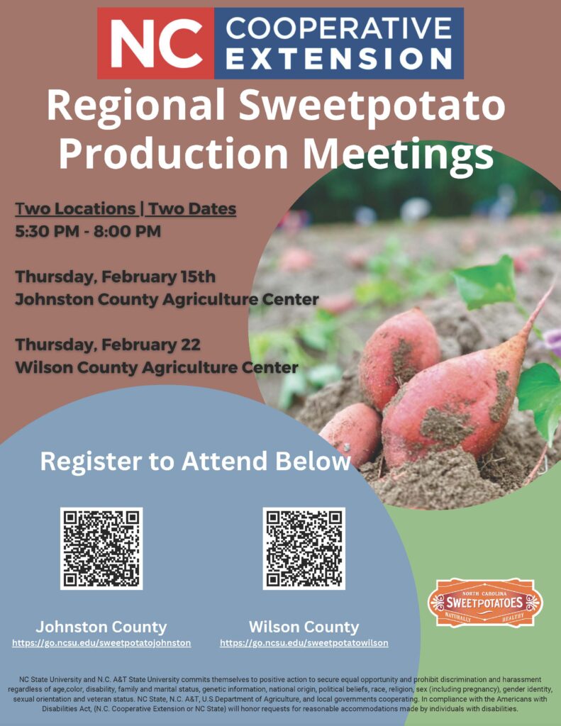 Sweetpotato production meetings